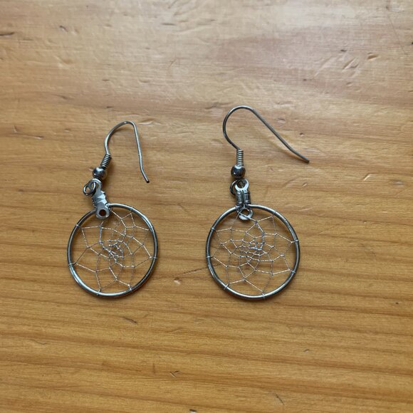 Lightweight Silver Wire Earrings - Picture 3 of 7